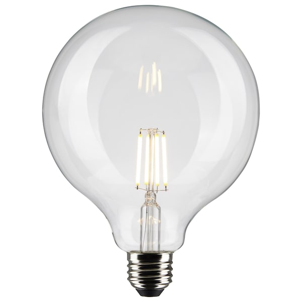 6 Watt G40 LED Lamp, Clear, Medium Base, 90 CRI, 2700K, 120 Volts
